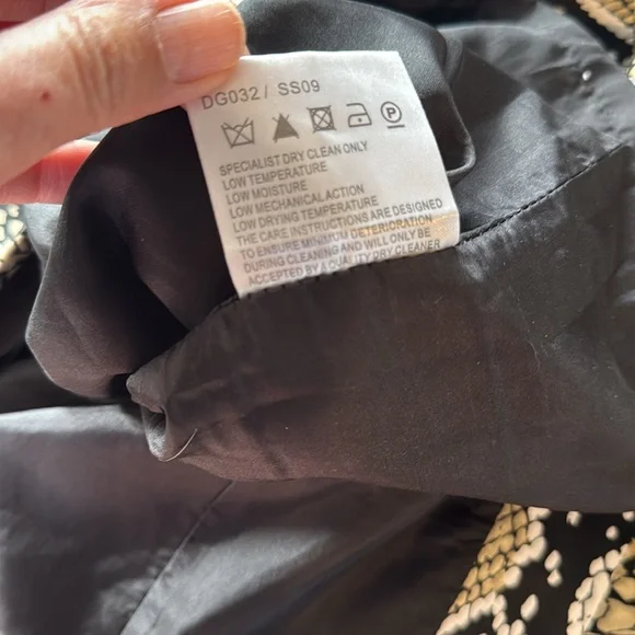 Karen Miller Snakeskin Print Sleeveless Dress Size 6 - Picture 12 of 14